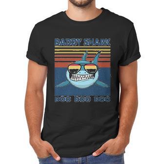 Daddy Shark Wears Sunglasses Dad Birthday Gifts Men T-Shirt | Favorety