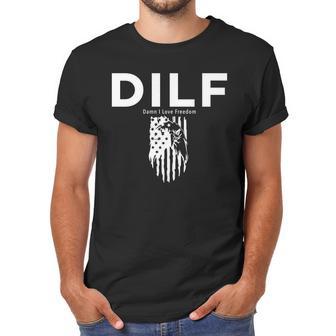 Dilf Shirt Damn I Love Freedom Dad Shirt Graphic Design Printed Casual Daily Basic Men T-Shirt | Favorety UK