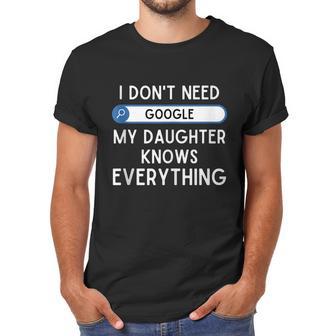 I Dont Need Google My Daughter Knows Everything Funny Dad Graphic Design Printed Casual Daily Basic Men T-Shirt | Favorety AU