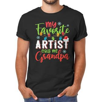 My Favorite Artist Calls Me Grandpa Sweater Xmas Light Men T-Shirt | Favorety
