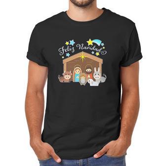 Feliz Navidad Cute Nativity Scene Men T-Shirt | Favorety AU