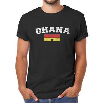 Mens Flag Of Ghana Faded Ghanaian Flag Men T-Shirt | Favorety