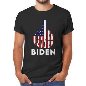 Fuck Biden Middle Finger Usa Flag Men T-Shirt | Favorety DE