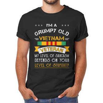 Funny Gift For Grumpy Old Vietnam Veteran Graphic Design Printed Casual Daily Basic Men T-Shirt | Favorety DE