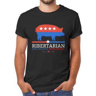 Grilling Dad Bbq Ribertarian Funny Politics Fathers Day Cute Gift Men T-Shirt | Favorety