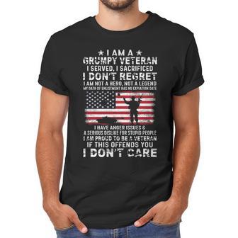 I Am A Groumpy I Served I Sacrificed I Dont Regret Veteran Men T-Shirt | Favorety CA