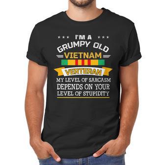 Im A Grumpy Old Vietnam Veteran Veterans Day Sarcasm Men T-Shirt | Favorety