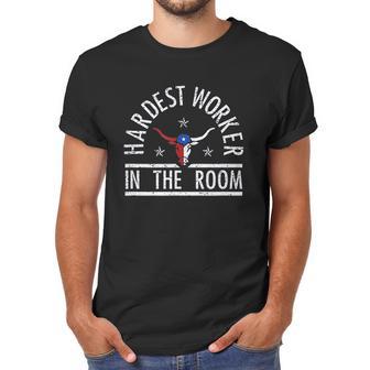 Hardest Worker In The Room Longhorn Flag Men T-Shirt | Favorety