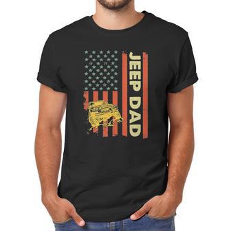 Jeep Dad American Flag Fathers Day 4Th Of July Men T-Shirt | Favorety CA