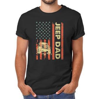 Jeep Dad Patriotic American Flag Fathers Day 4Th Of July Men T-Shirt | Favorety CA