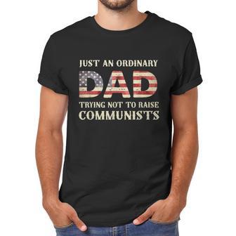 Just An Ordinary Dad Trying Not To Raise Communist Skull Dad Graphic Design Printed Casual Daily Basic Men T-Shirt | Favorety