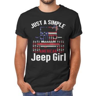 Just A Simple Jeep Girl American Flag 4Th Of July T Men T-Shirt | Favorety AU