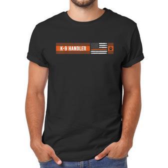 K9 Handler Search & Rescue Thin Orange Line Flag K9 Unit Graphic Design Printed Casual Daily Basic Men T-Shirt | Favorety CA