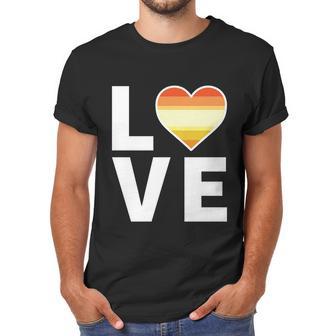 Lgbtq Butch Lesbian Flag Heart Cute Gift Lgbtqia Love Butch Lesbian Gift Men T-Shirt | Favorety