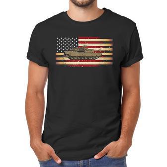 M1 Tank And American Flag Veterans Men T-Shirt | Favorety