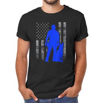 Male K9 Officer Blue Line Flag For K9 Handlers Men T-Shirt | Favorety CA