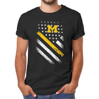 Michigan Wolverines Flag Men T-Shirt | Favorety CA