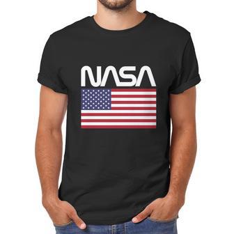 Nasa 4Th Of July American Flag Space Astronaut Shirt Men T-Shirt | Favorety CA