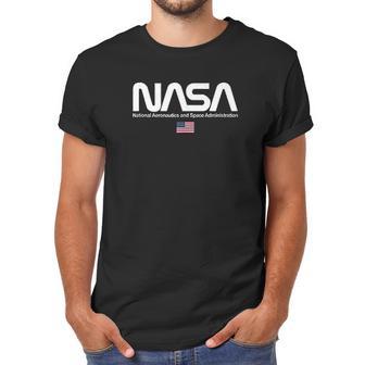 Nasa Worm Logo Insignia Symbol Usa Us Flag Graphic Men T-Shirt | Favorety DE