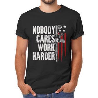 Nobody Cares Work Harder Ar15 Owner American Flag Men T-Shirt | Favorety UK