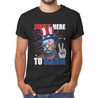 Theodore Roosevelt 4Th Of July Just Here To Bang American Flag Men T-Shirt | Favorety AU