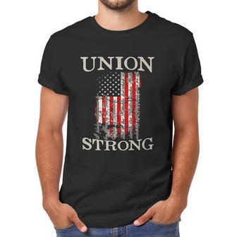 Pro Workers American Union Strong Pledge Allegiance To Flag Men T-Shirt | Favorety