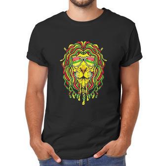 Rastafari Lion Dreadlock Jamaican Flag Reggae Music Rasta Men T-Shirt | Favorety