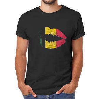 Reggae Kissing Lips Flag Men T-Shirt | Favorety