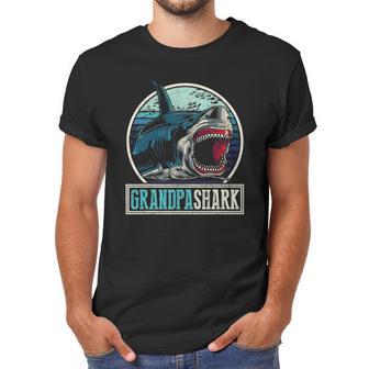 Retro Animal Grandfather Fathers Day Gift Grandpa Shark Men T-Shirt | Favorety UK