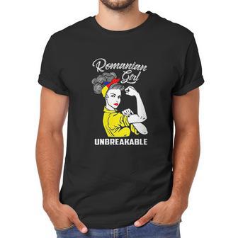 Romanian Girl Unbreakable Heritage Romania Flag Gift Men T-Shirt | Favorety CA