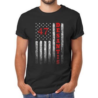 Ron Desantis 2024 American Flag Vintage Faded Distressed Men T-Shirt | Favorety DE