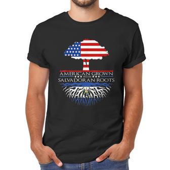 Salvadoran Roots American Grown Tree Flag Usa El Salvador Men T-Shirt | Favorety DE