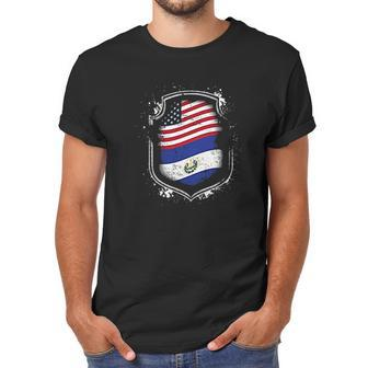 Salvadorian American Flags Of El Salvador And Usa Men T-Shirt | Favorety