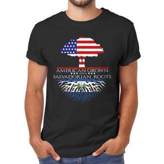 Salvadorian Roots American Grown Us El Salvador Flag Men T-Shirt | Favorety AU