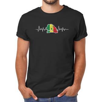 Senegalese Flag Heartbeat Men T-Shirt | Favorety