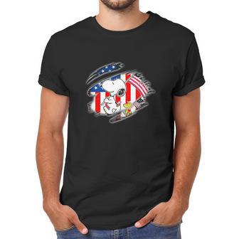 Snoopy Flag Men T-Shirt | Favorety