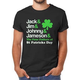 St Patricks Jack Jim Johnny Jameson The Four Fathers Men T-Shirt | Favorety CA