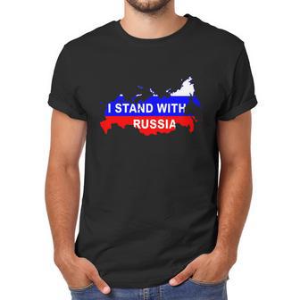 I Stand With Russia Support Russia Russian Flag Men T-Shirt | Favorety