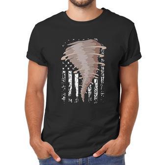 Storm Hunter American Flag Storm Chaser Tornado Gift Men T-Shirt | Favorety UK