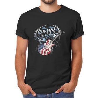 Styx Tall American Flag Guitar Men T-Shirt | Favorety AU