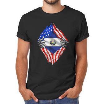 Super Salvadoran Heritage El Salvador Roots Usa Flag Men T-Shirt | Favorety UK