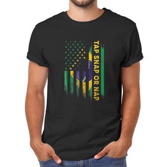 Tap Snap Or Nap Jiu Jitsu Bjj Brazil Us Flag Men T-Shirt | Favorety AU