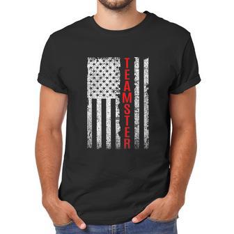 Teamster Proud American Flag Distressed Men T-Shirt | Favorety DE