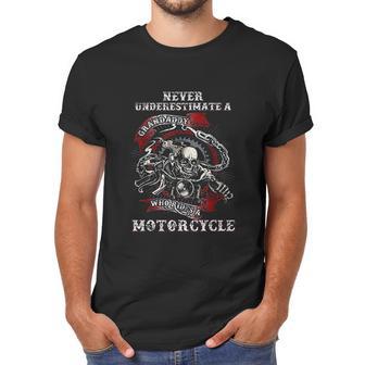 Never Underestimate A Grandaddy With A Motorcycle Men T-Shirt | Favorety CA