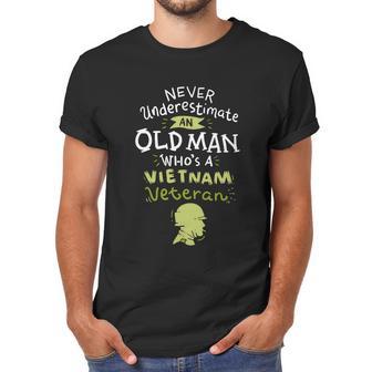 Never Underestimate An Old Whos A Vietnam Veteran Gift Graphic Design Printed Casual Daily Basic Men T-Shirt | Favorety CA