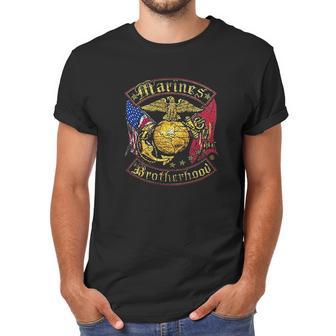 Usmc Marines Double Flag Men T-Shirt | Favorety CA