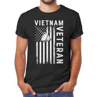 Vietnam Veteran 2022 Black White Great Flag Men T-Shirt | Favorety