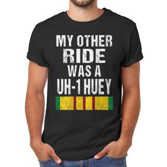 Vietnam Veteran Biker Uh-1 Huey Helicopter Men T-Shirt | Favorety AU