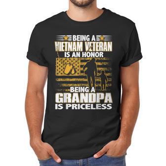 Mens Being Vietnam Veteran Is An Honor Grandpa Is Priceless Men T-Shirt | Favorety AU