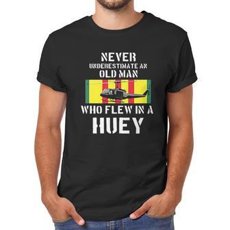 Vietnam Veteran Vet Huey Helicopter Men T-Shirt | Favorety